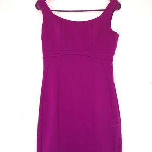 New York & Co fitted fuchsia dress